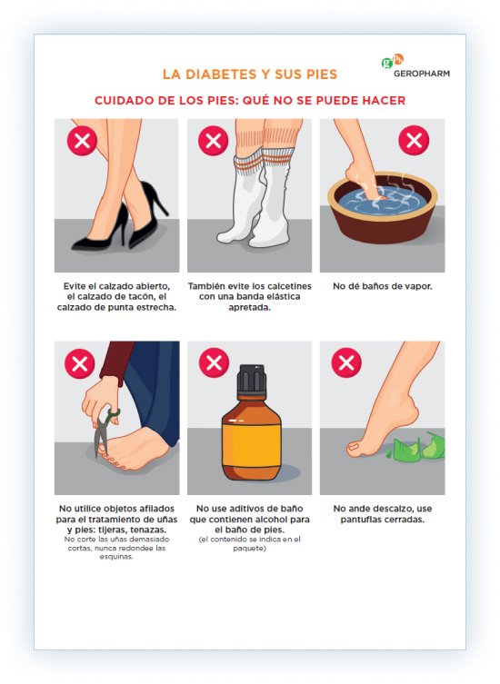 Folleto diabetes y sus pies